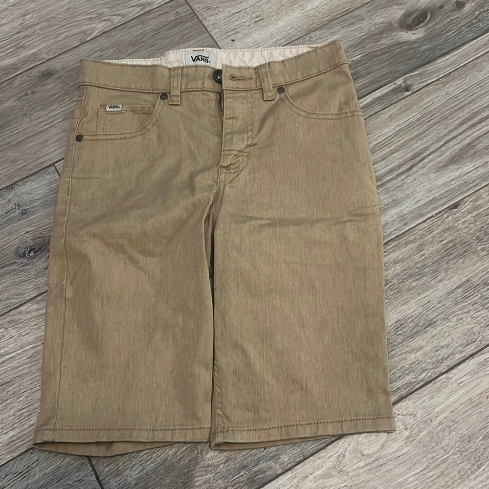 Khaki Vans shorts